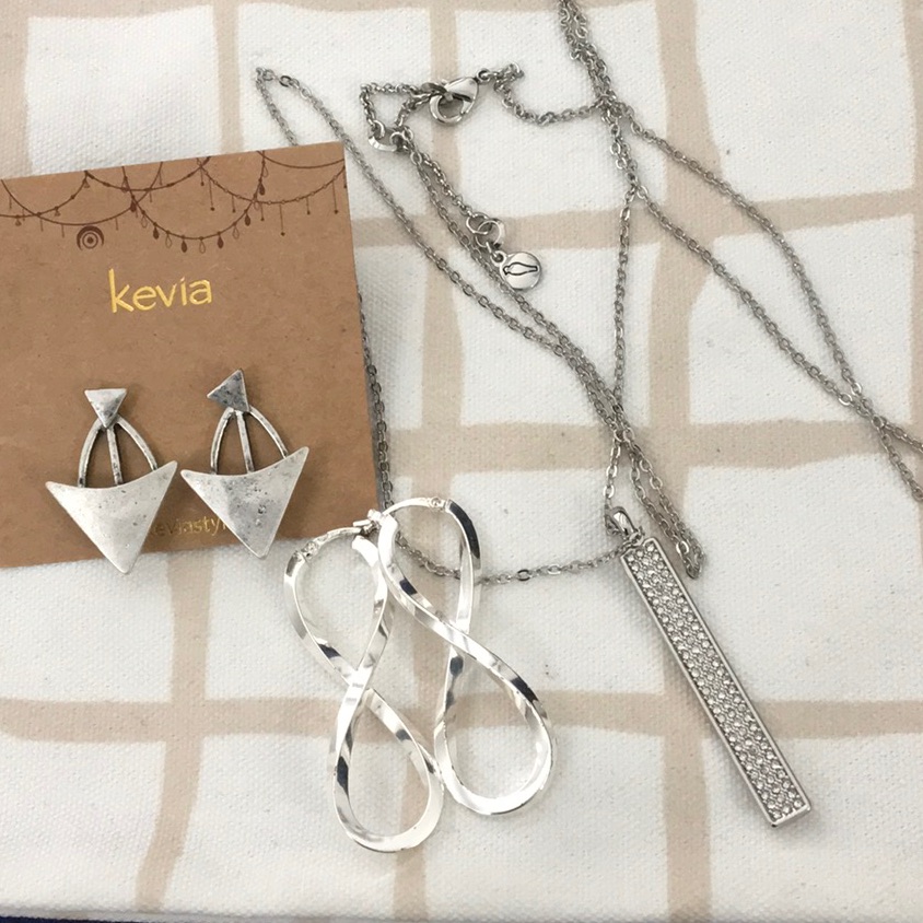 Sterling And Silver Tone Jewelry Set